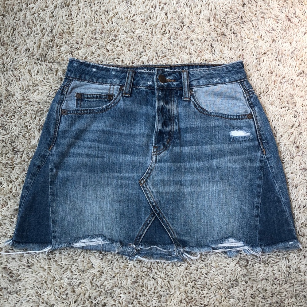 American Eagle Outfitters button-fly jean skirt - Picture 3 of 6